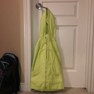 Lime green Lululemon sweatshirt